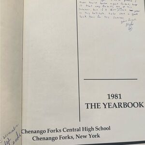 1981 Chenango Forks Central High Yearbook